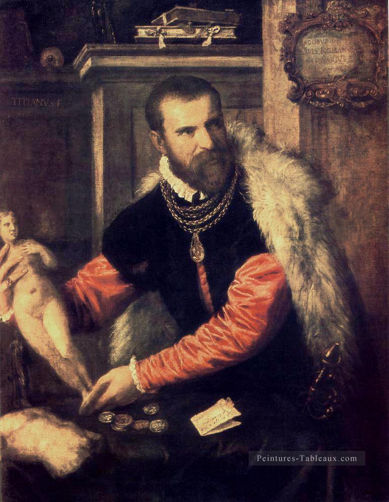 Portrait de Jacopo Strada Tiziano Titian Peintures à l'huile